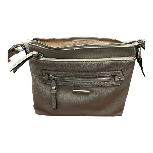 Grey/Beige Dana Bachman Crossbody Purse - Gently Used - Picture 3 of 6